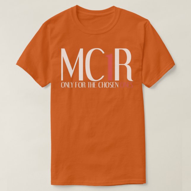 T-shirt Tête rouge MC1R choisie (Design devant)