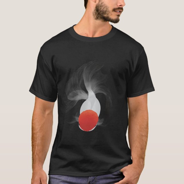 T-shirt Tête rouge Oranda Poisson rouge (Devant)