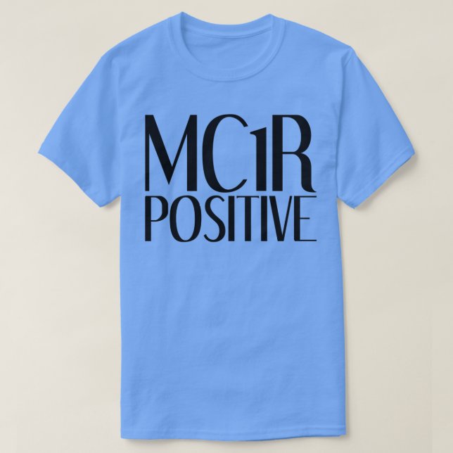 T-shirt Tête rouge positive MC1R (Design devant)
