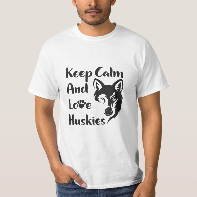 T-shirt Tête Sibérienne Husky Vintage (Devant)