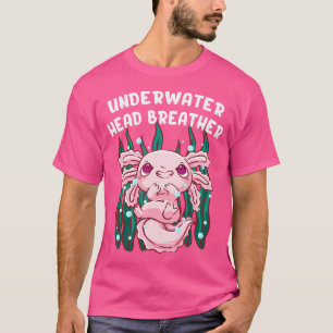 T-shirt Tête sous-marine Breather Axolotal Sea Animaux Sal