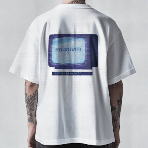 T-shirt Tête Statique - Rétro TV Années 90 Art de Glitch