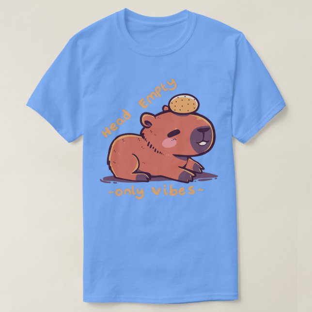 T-shirt Tête vide Capybara (Design devant)