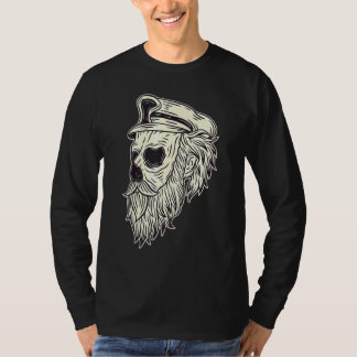 T-shirt Têtes de crâne barbu Grunge Punk Métal