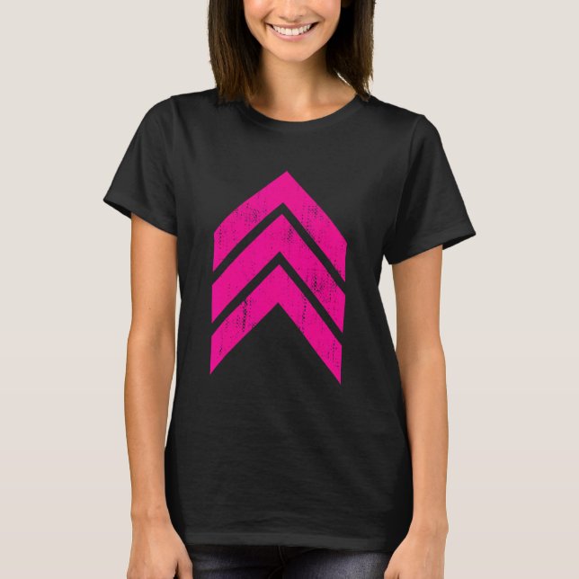 T-shirt Têtes de flèche géométriques Formes Lignes de 45 d (Devant)