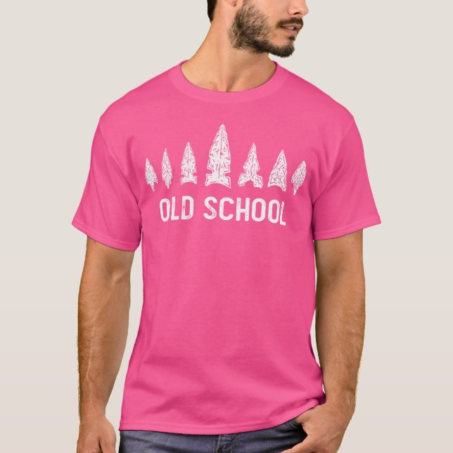 T-shirt Têtes de flèches de chasse à l'arc à l'ancienne (Devant)