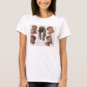 T-shirt Têtes des Indiens de Botocudos (gravure de