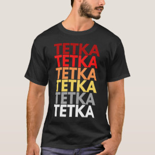 T-shirt Tetka colorée dans la tante croate en Tetka croate