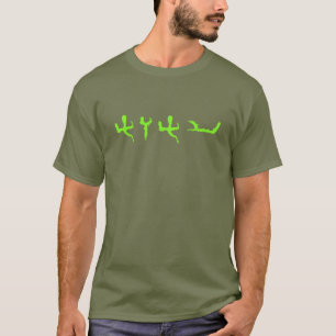 T-shirt Tetragrammaton Moderne Paleo Hébreu Green Letters