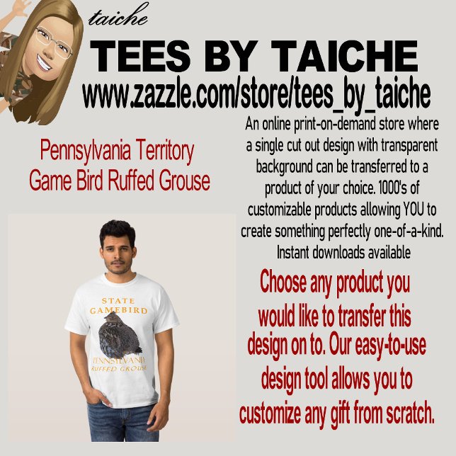 T-shirt Tétras à collier, oiseau de chasse du territoire d (Créateur téléchargé)