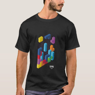 T-shirt Tetris 3D Game Art