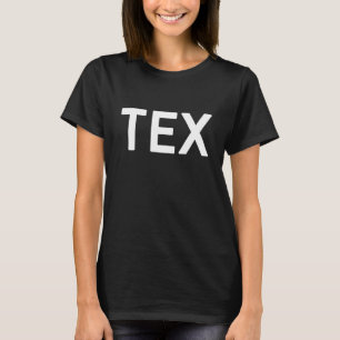 T-shirt Tex Texas Deux parties Combo Texan Drapeau Partie 