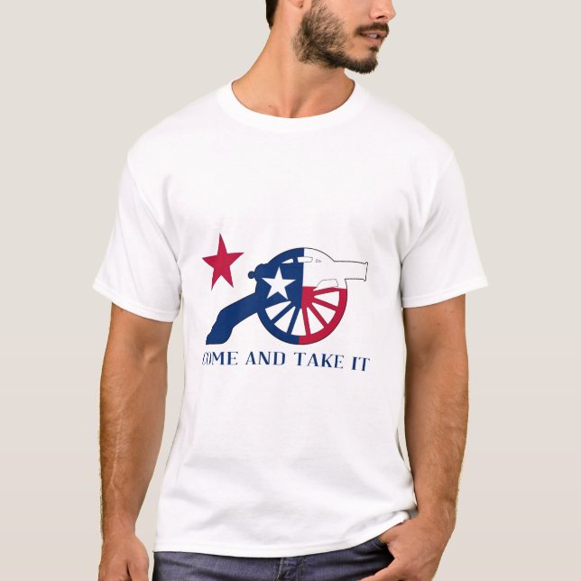 T-shirt Texan Cannon Venez Le Prendre (Devant)