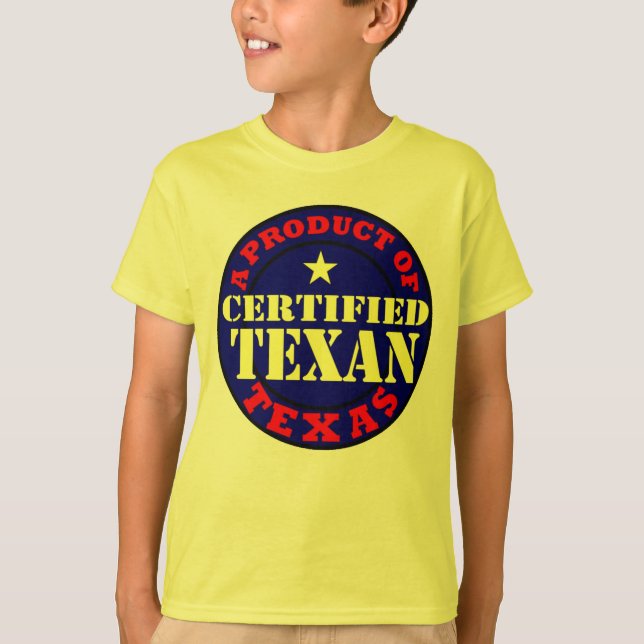 T-SHIRT TEXAN CERTIFIÉ (Devant)