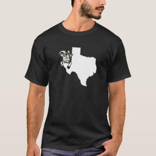 T-shirt Texan Chèvre Rancher Chèvre Farmer Texas Outline F