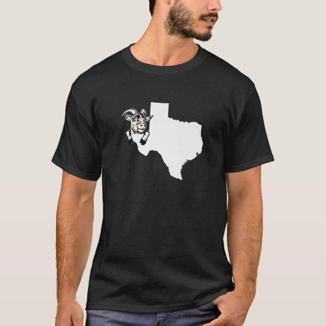 T-shirt Texan Chèvre Rancher Chèvre Farmer Texas Outline F (Devant)