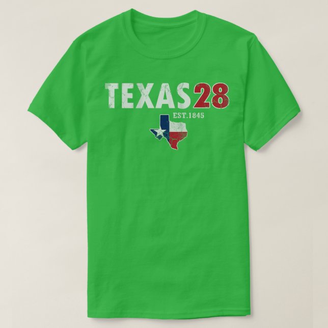 T-shirt Texas 28th State 1845 Texan Vintage (Design devant)