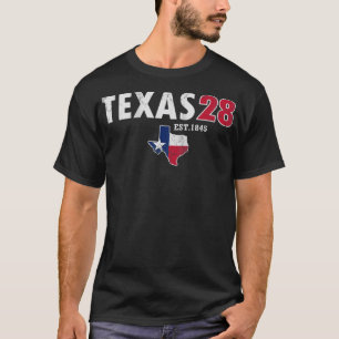 T-shirt Texas 28th State 1845 Texan Vintage