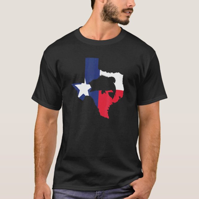 T-shirt Texas Bass Fishing (Devant)