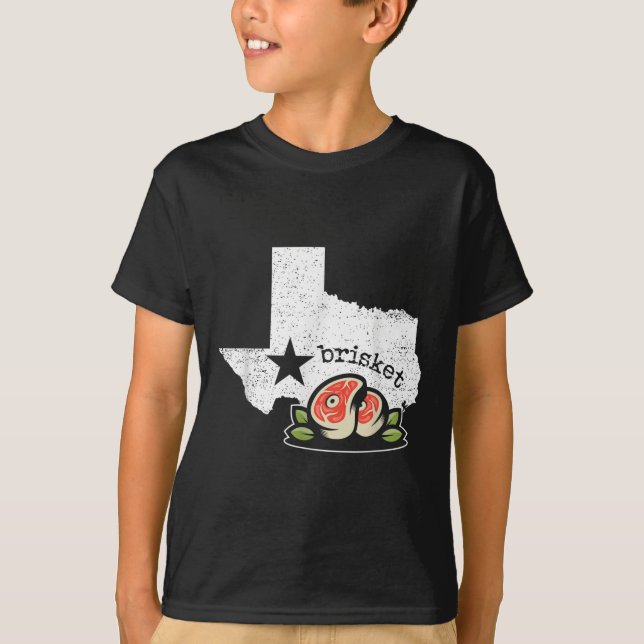 T-shirt Texas Brisket Home State Love Funny Barbecue Beef (Devant)