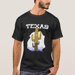 T-shirt Texas Cactus Retro