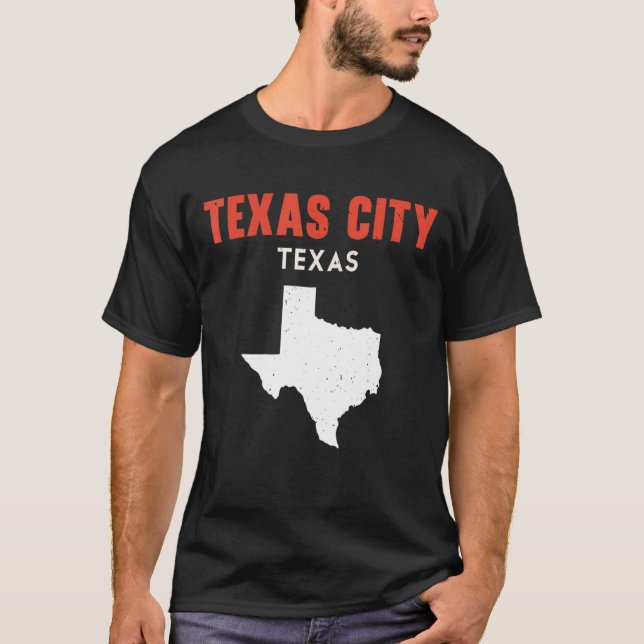 T-shirt Texas City Texas USA State America Travel Texan (Devant)