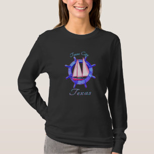 T-shirt Texas City Texas Voilier Vacances Nautica