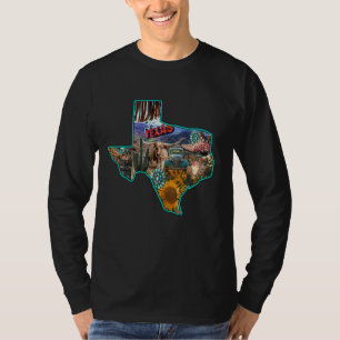 T-shirt Texas Cowgirl Rodeo Maman Cactus Désert Turquoise