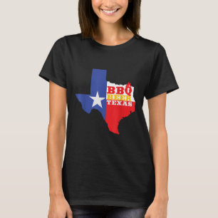 T-shirt Texas Drapeau Carte Summer Barbecue Funny Bière Bb