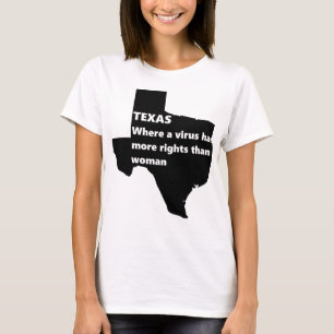 T-shirt texas droits des femmes covid noir