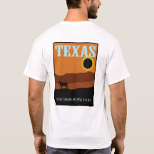 Texas Eclipse Travel Poster à deux côtés
