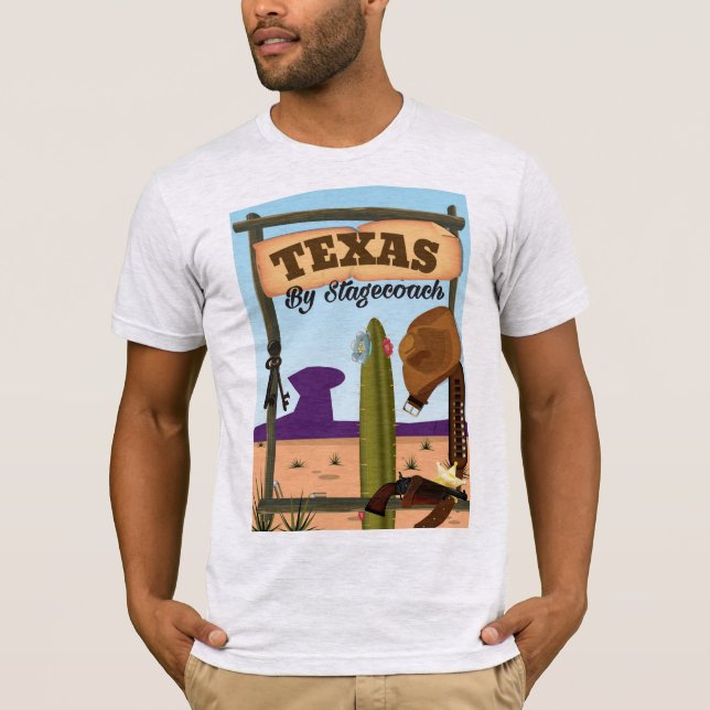 T-shirt Texas en diligence (Devant)