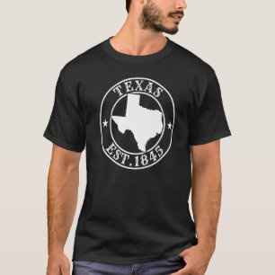 T-shirt Texas Est 1845 Texas Pride Home State Texan