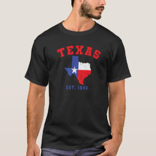 T-shirt Texas Est 1845 Texas Pride Home State Texan 1