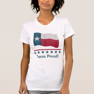 T-shirt Texas Fiers d'avoir agité le drapeau texan étoil