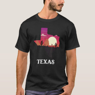 T-shirt Texas Formé Désert Scénario États-Unis