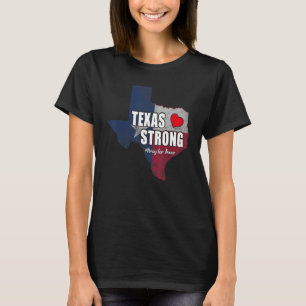 T-shirt Texas Forte Prière pour le Texas Drapeau Carte 4