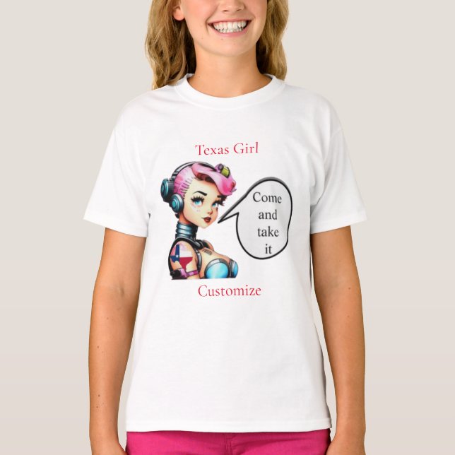 T-shirt Texas Girl Thunder_Cove (Devant)
