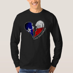 T-shirt Texas Heartbreaker Texas Flag Brot Heart Texan H