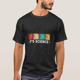 T-shirt Texas Hold'Em Poker C'Est Science Poker Joueur