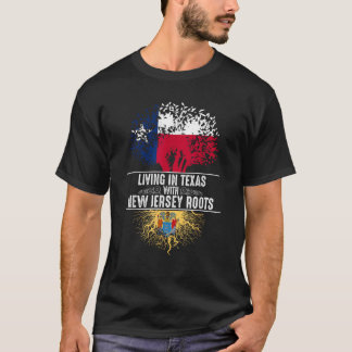 T-shirt Texas Home New Jersey Roots State Tree Flag Love G