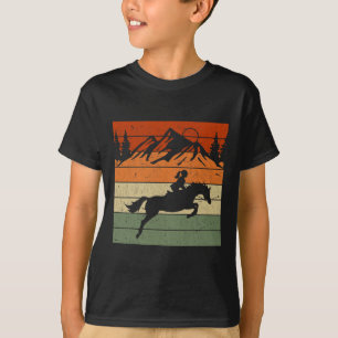 T-shirt Texas Horse équitation Cowgirl Retro Rider Ranch
