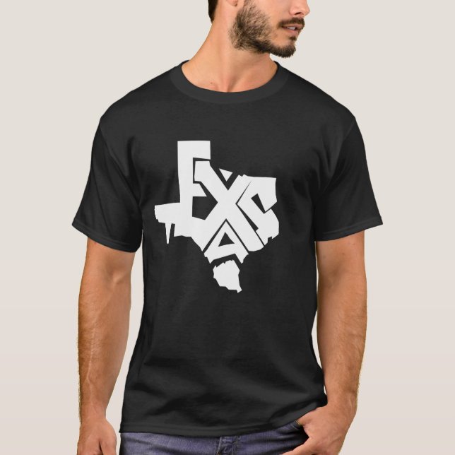 T-shirt Texas Live Without Limits, Texas lover, Texas Map (Devant)