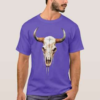 T-shirt Texas Longhorn Skull