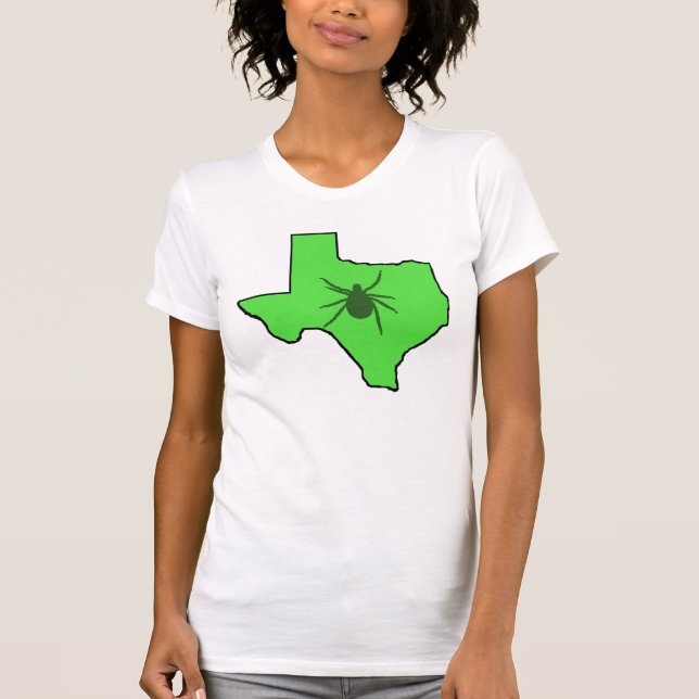 T-shirt Texas Lyme Maladie Sensibilisation Cowboy Bottes C (Devant)