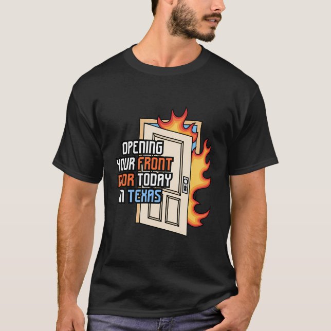 T-shirt Texas Météo Conception De Chaleur Été Pour Les Tex (Devant)