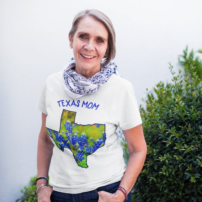 T-shirt Texas Mom Bluebonnets État du Texas (Créateur téléchargé)