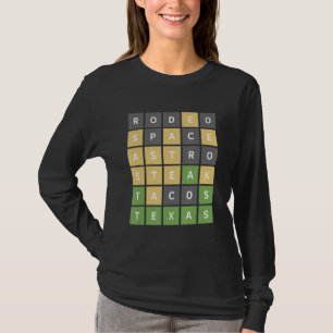 T-shirt Texas Online Word Game