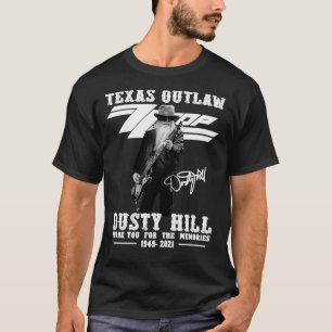 T-shirt Texas Outlaw Dusty Hill Merci Pour Les Souvenirs