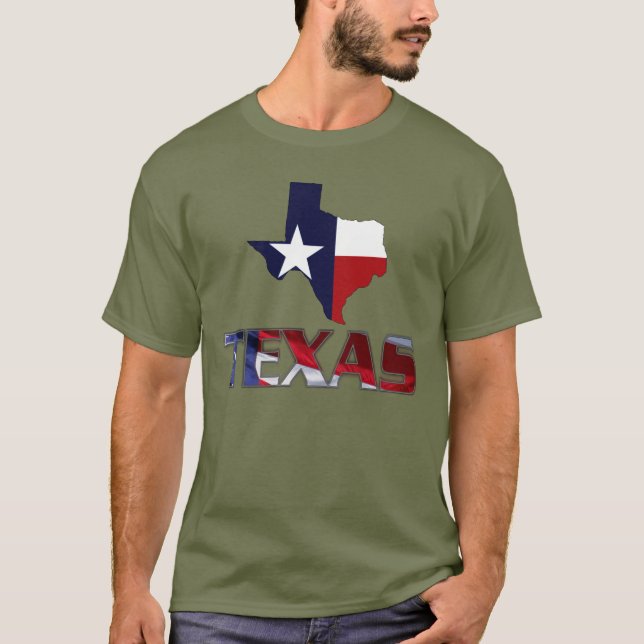 T-shirt Texas patriotique (Devant)